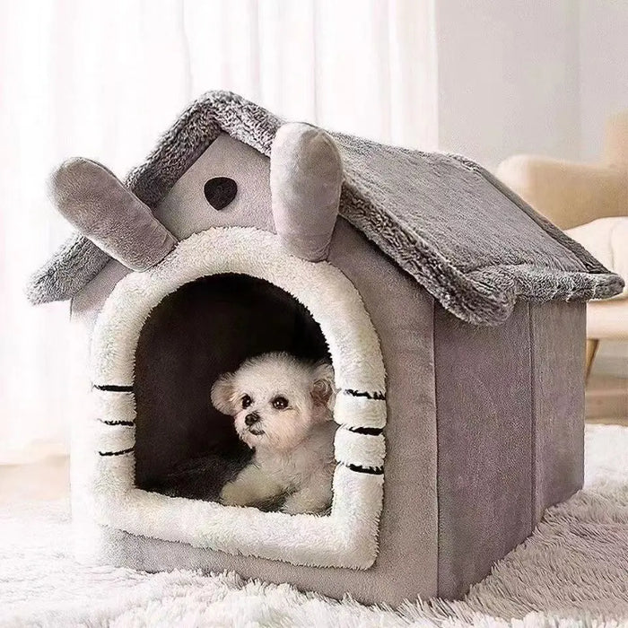 Cozy All-Season Pet House Bed