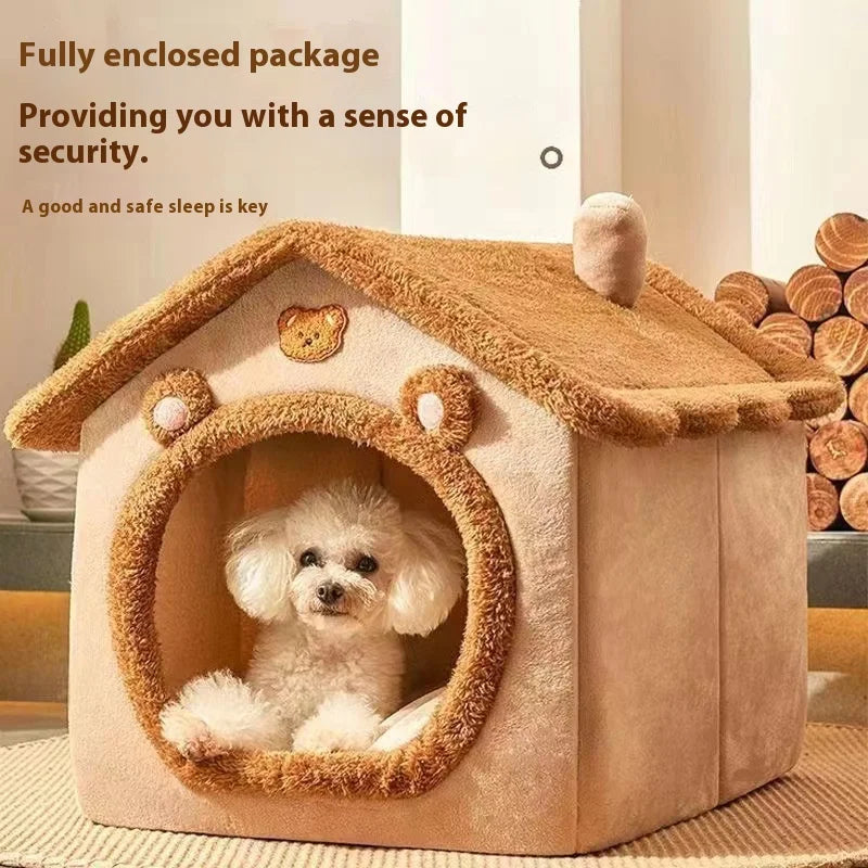 Cozy All-Season Pet House Bed
