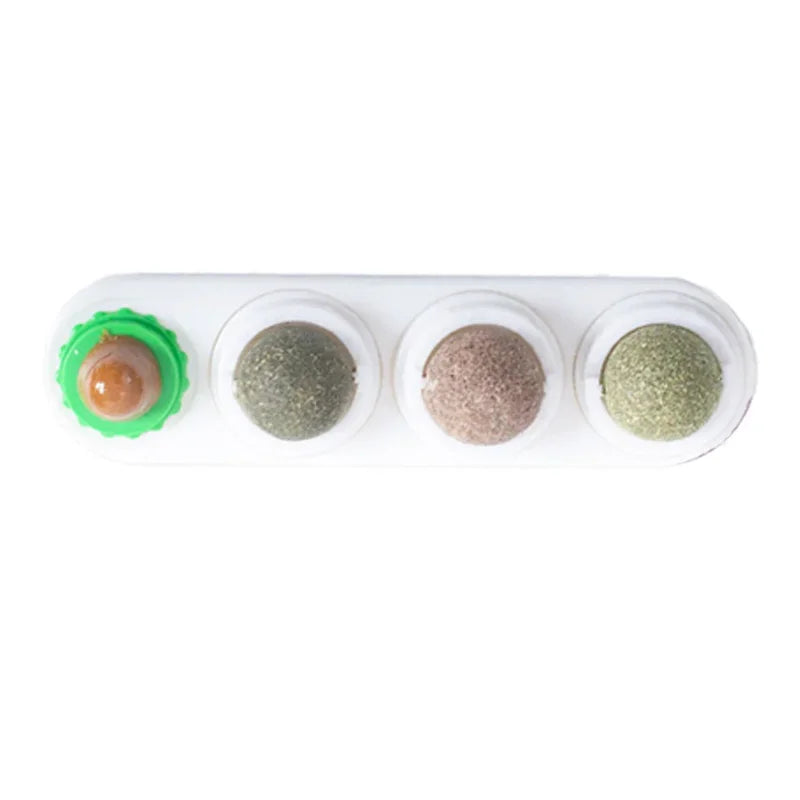 Rotating Catnip Ball Wall Toy